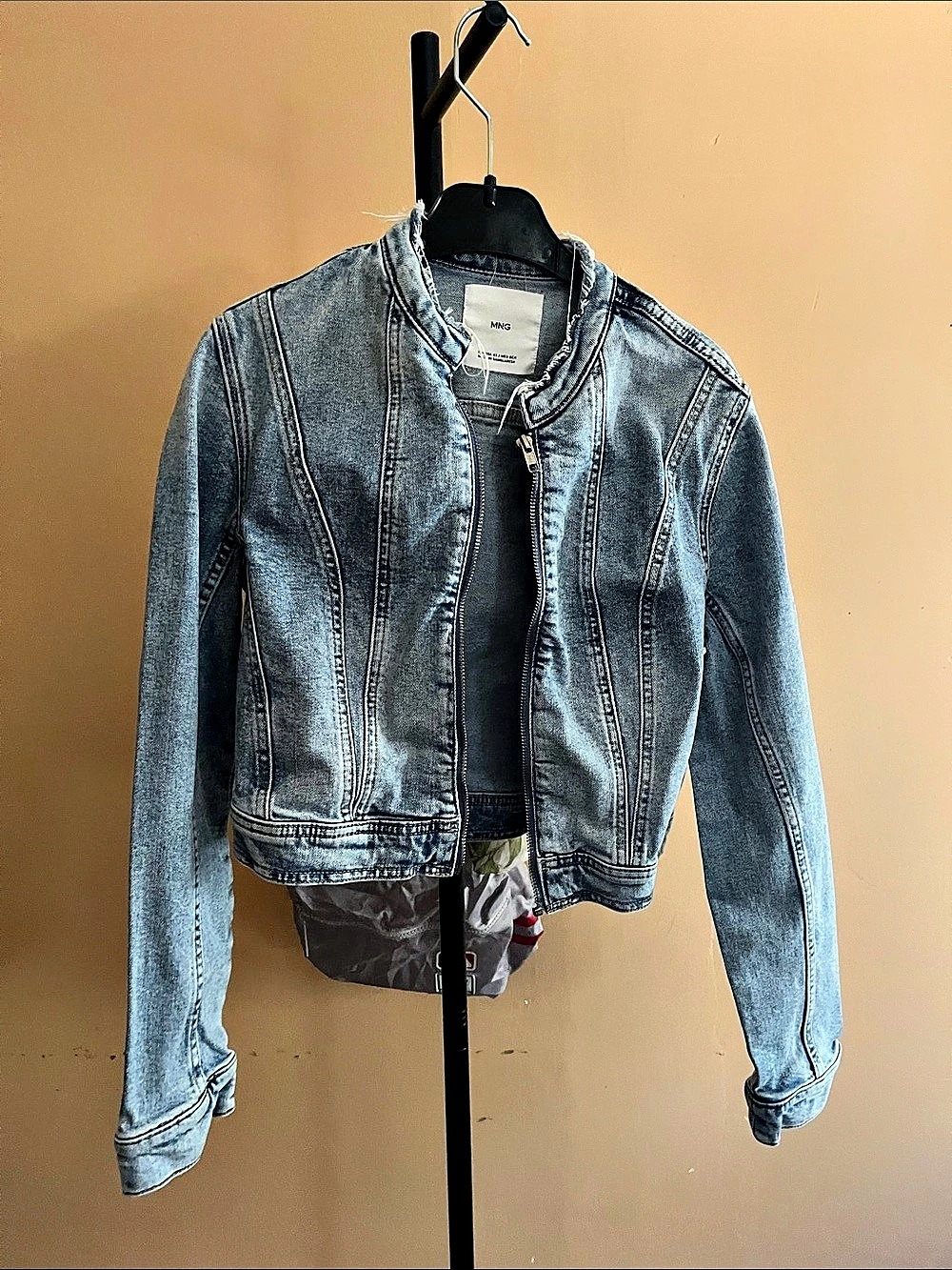 Mango Women's Blue Denim Jacket